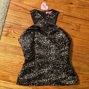 Rebel Love Clothing Leopard tank/halter top